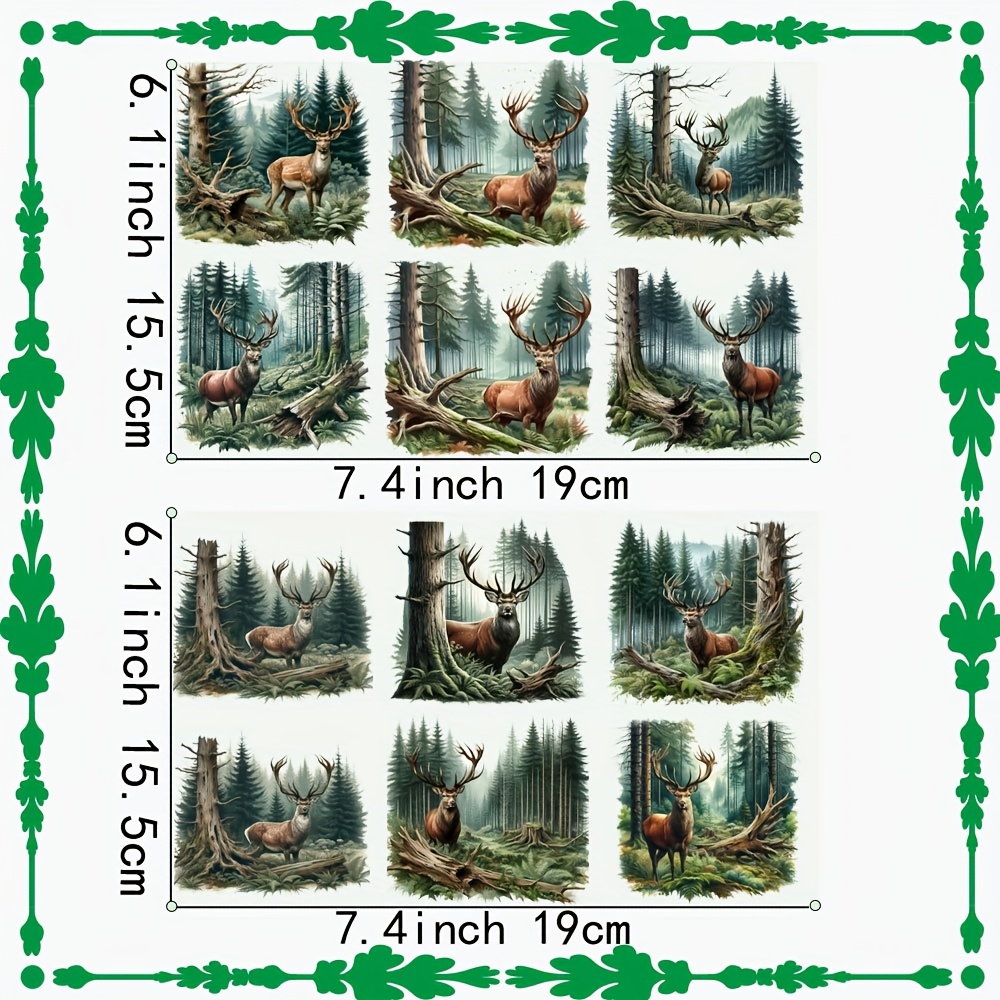 TEMU 12pcs Papier de Transfert UV DTF de pour Mugs DIY et Bocaux en Verre - Enveloppes Décoratives Auto-Adhésives de Haute Qualité avec Design de