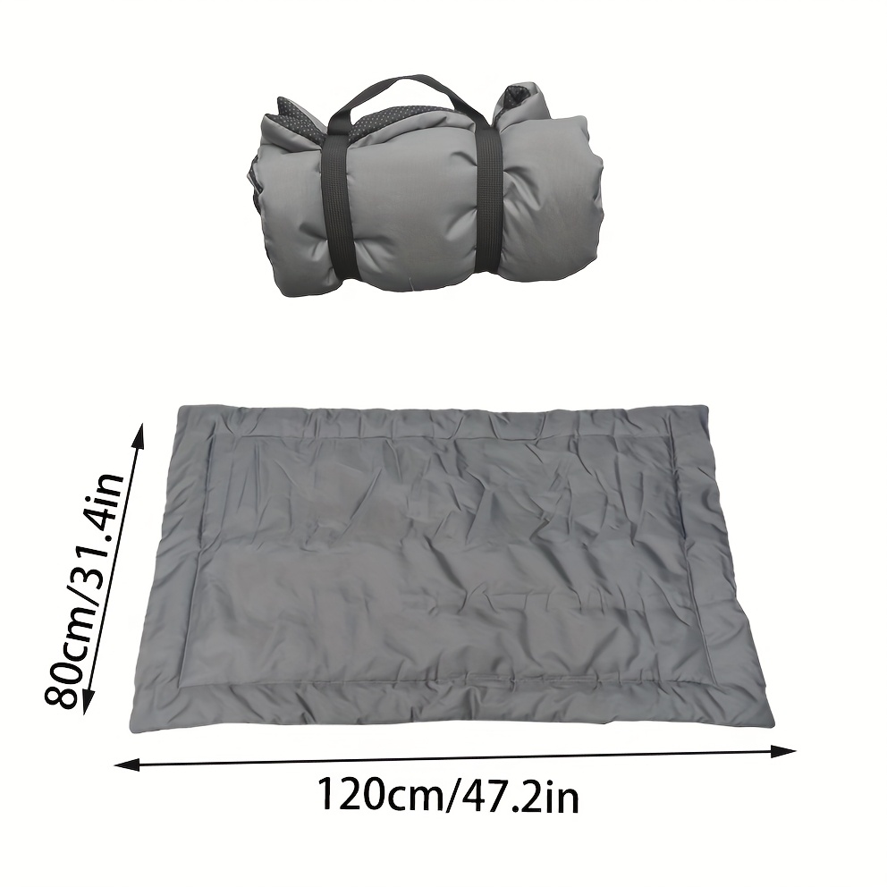 Image of 1pc Dog Outdoor Mat, Foldable And Easy To Store Dog Pad, Portable Pet Mat For Camping, Portable Car Dog Mat, Pet Outdoor Sleeping Mat, Portable Pet Mat, Foldable And Handheld Pet Outdoor Mat