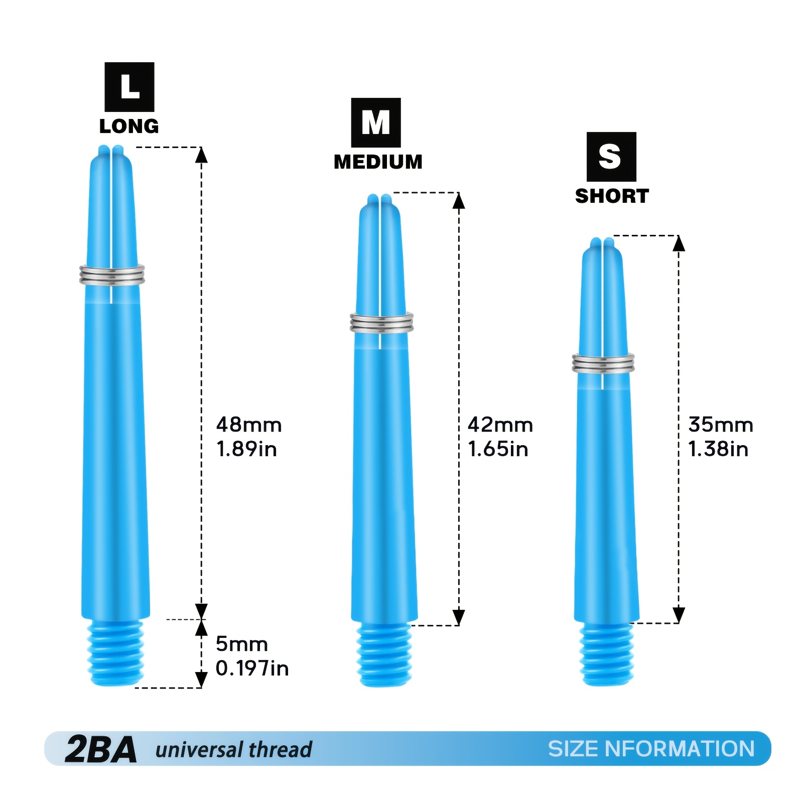 27pcs Darts Set with PC Shafts & 2BA Thread