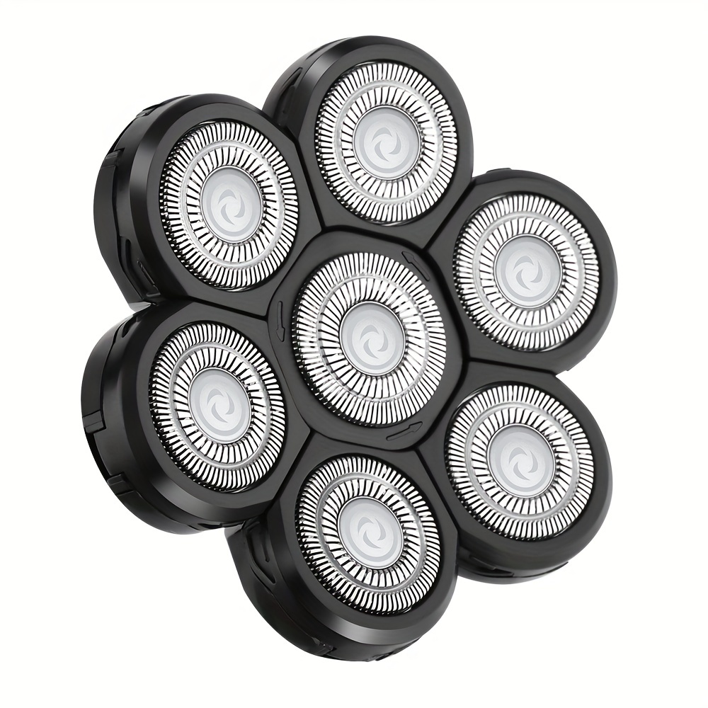 TEMU Replacement Heads For Men's Electric Shavers, Including Floating Blades And Accessories For Bald Head Trimmers.