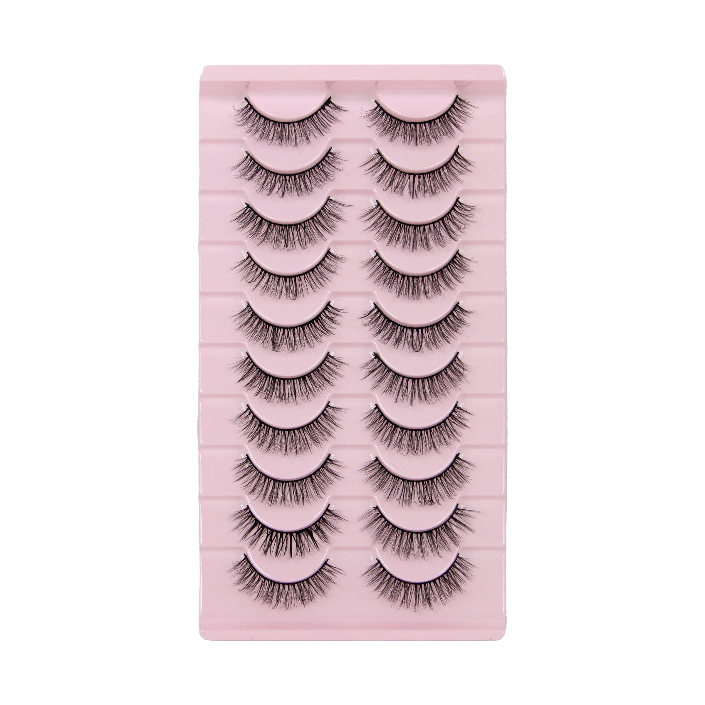 TEMU 10 Pairs Of Fluffy False Eyelashes, Soft And Comfortable, Reusable, Suitable For