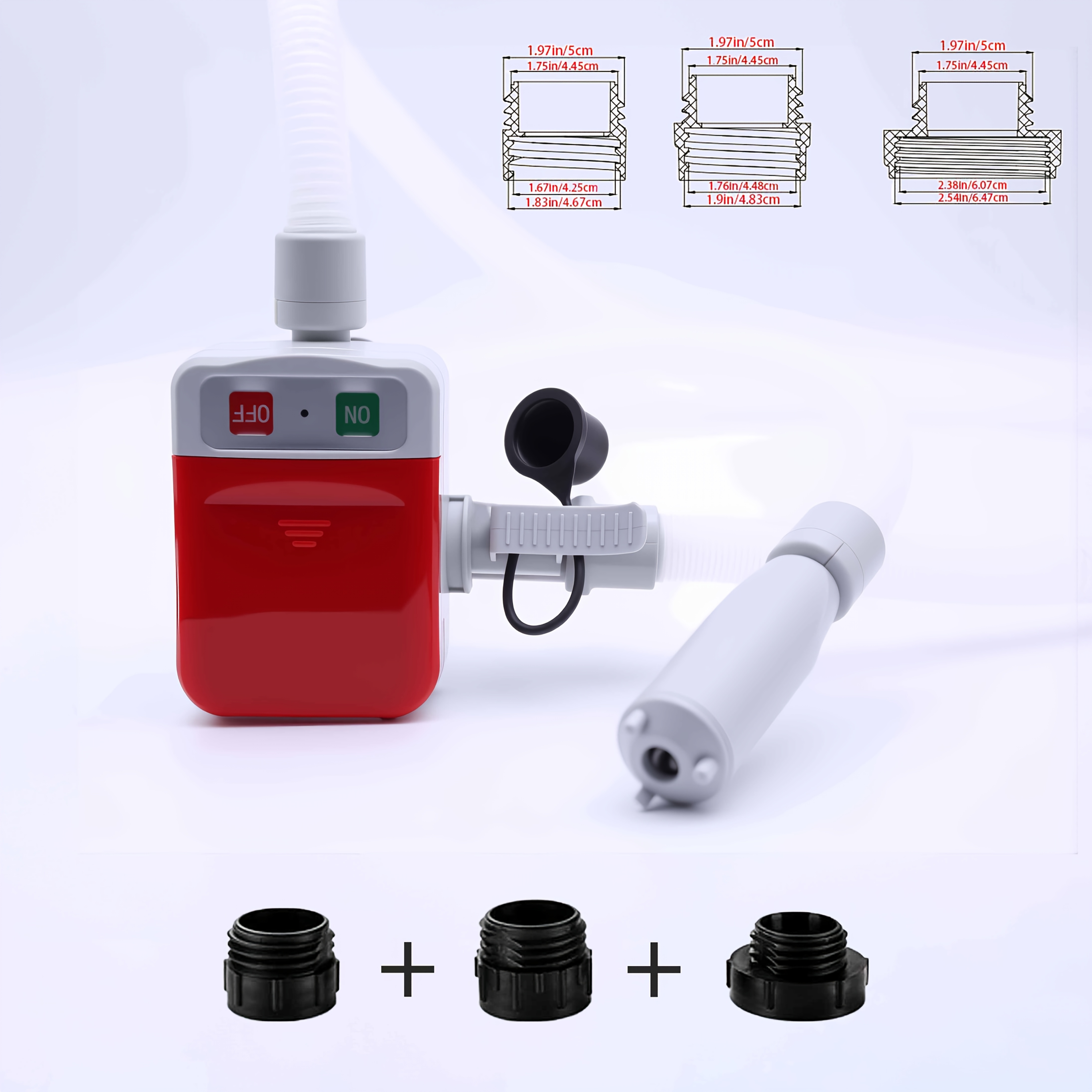 TEMU Bomba de combustible portátil, bomba de transferencia de energía líquida, bomba de aceite portátil, bomba eléctrica horizontal multifuncional de