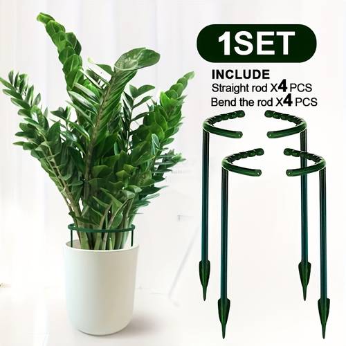 1 set 9 84 inch plastic plant support pile frame greenhouse arrangement fixed rod indoor flower plant vine climbing bracket