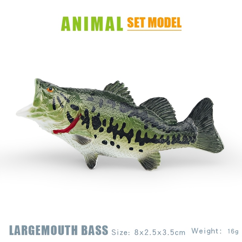 TEMU Modèles de jouets de poisson multi-stylés disponibles, énorme poisson-, thon, , dent, et autres peluches de modèles d'animaux, cadeaux