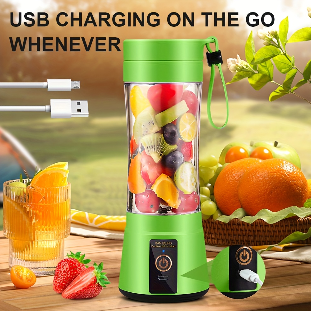 12 85 15   rechargeable mini blender portable usb rechargeable mini blender juicer 3     6 12 blade safety lock food grade     for   juices anywhere details 7