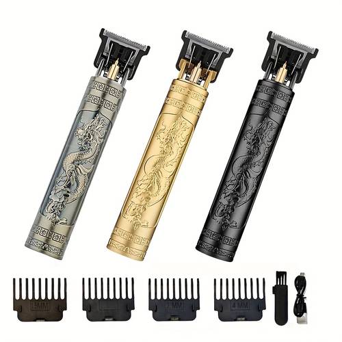 item picture Wireless Hair Clippers with USB Charging, Featuring Sharp Blades, a Professional Grooming Kit for Men That Includes 4 Guide Comb Attachments, Essential for Home Haircuts