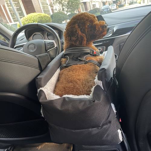 deluxe pet car seat for dogs cats comfortable center console armrest nest travel friendly accessory