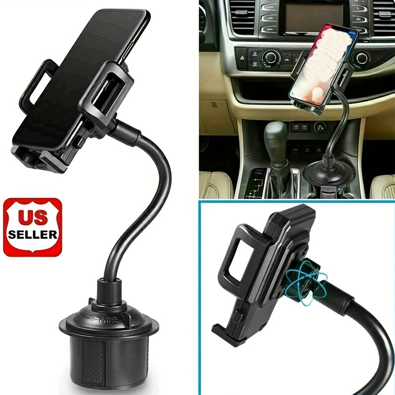 

New Universal Adjustable Car Mount Gooseneck Cup Holder Cradle For Cell Phone