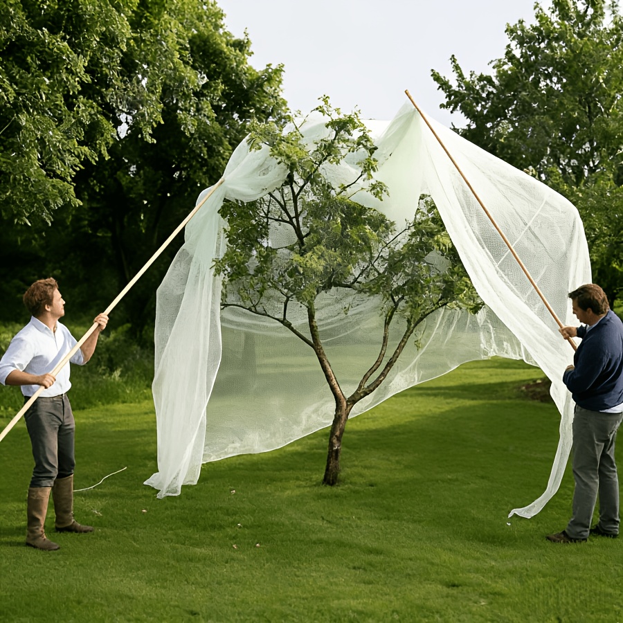 TEMU Filet de amélioré grande taille pour arbres fruitiers avec fermeture à glissière et cordon de serrage, -oiseaux, insectes et , respirant et