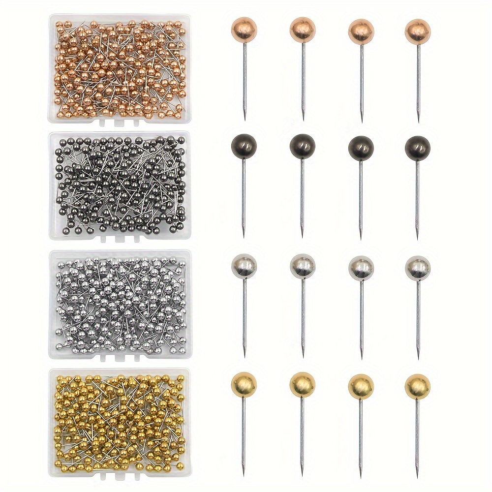 

A Set Of 200 Reusable Diy Push Pins With Steel Tips In Various Colors And Round Shapes, Suitable For Office, Home, Maps, Cork Boards, Bulletin Boards, And Photo Walls.