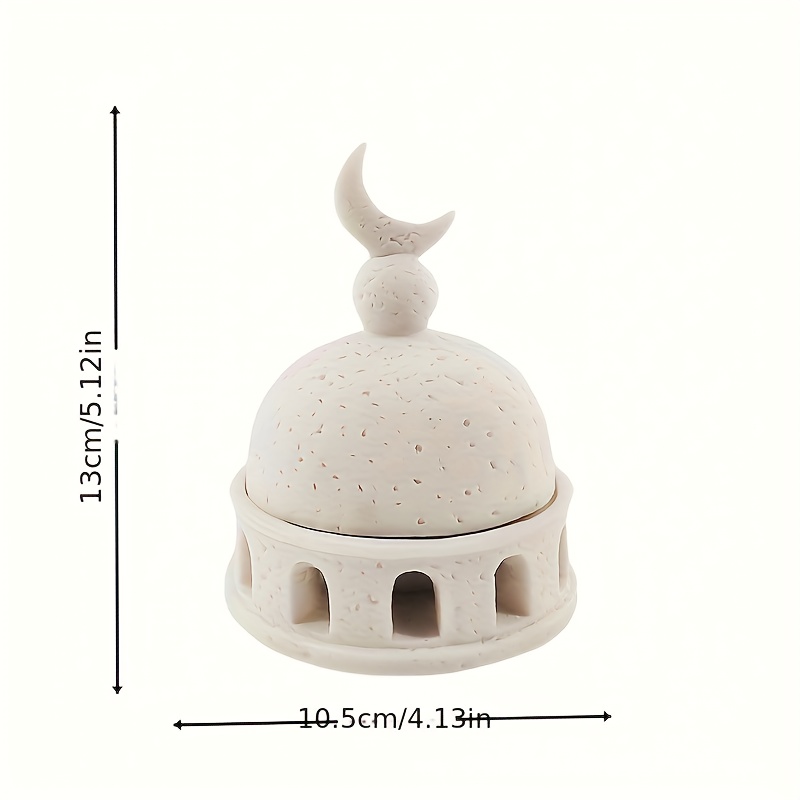 1pc Creative New Middle Eastern Style Scented Cup Incense Holder Ornament, Living Room Office Eid Al-fitr Ramadan Decoration