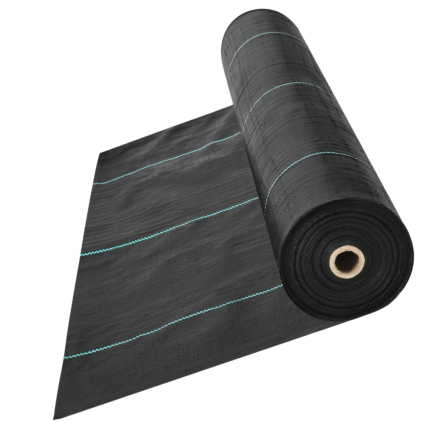 TEMU 6x300ft 2.4oz Driveway Fabric Woven Landscape Fabric, Garden Barrier Fabric, Control Fabric, Geotextile Fabric For Landscaping, Ground Cover, Block Gardening Mat, Black