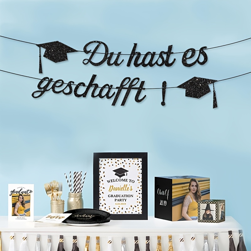 1pc "" Graduation Decoration Banner, Paper Congratulations Decoration For Exam Pass, Bachelor Graduation Party