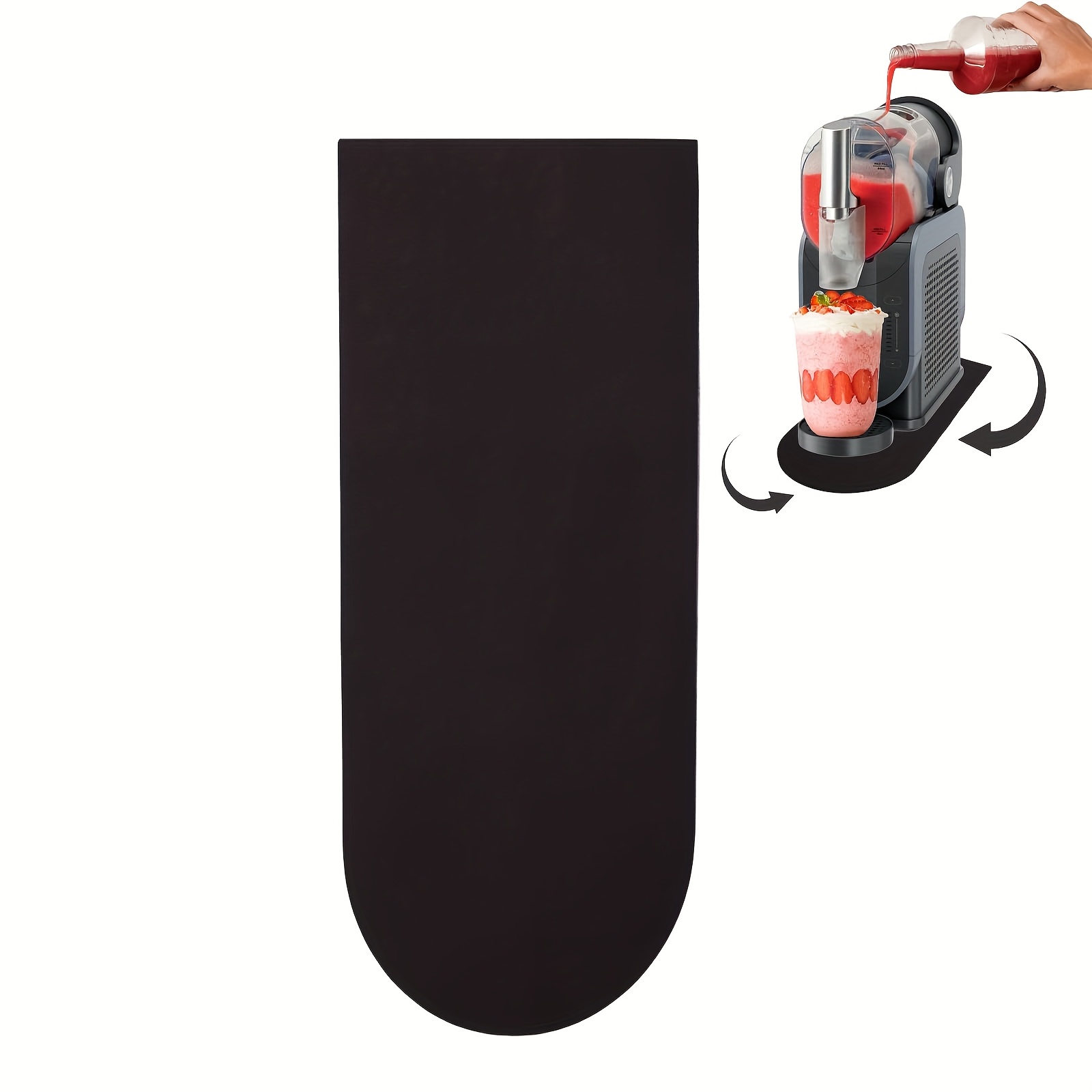 [Ninja Sliding Pad] Ninja 2pcs Sliding Pad for SLUSHi Frozen Drink Machine FS299 FS300 FS301 FS301C | Easily Slide Drink Maker on Table- Slider Mat for Ninja Slushie Machine Accessories
