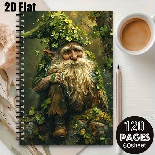 1pc 2d flat spiral notebook forest a5 spiral coil notebook back to gift artistic journal student notepad suitable for back to student notebooks office use