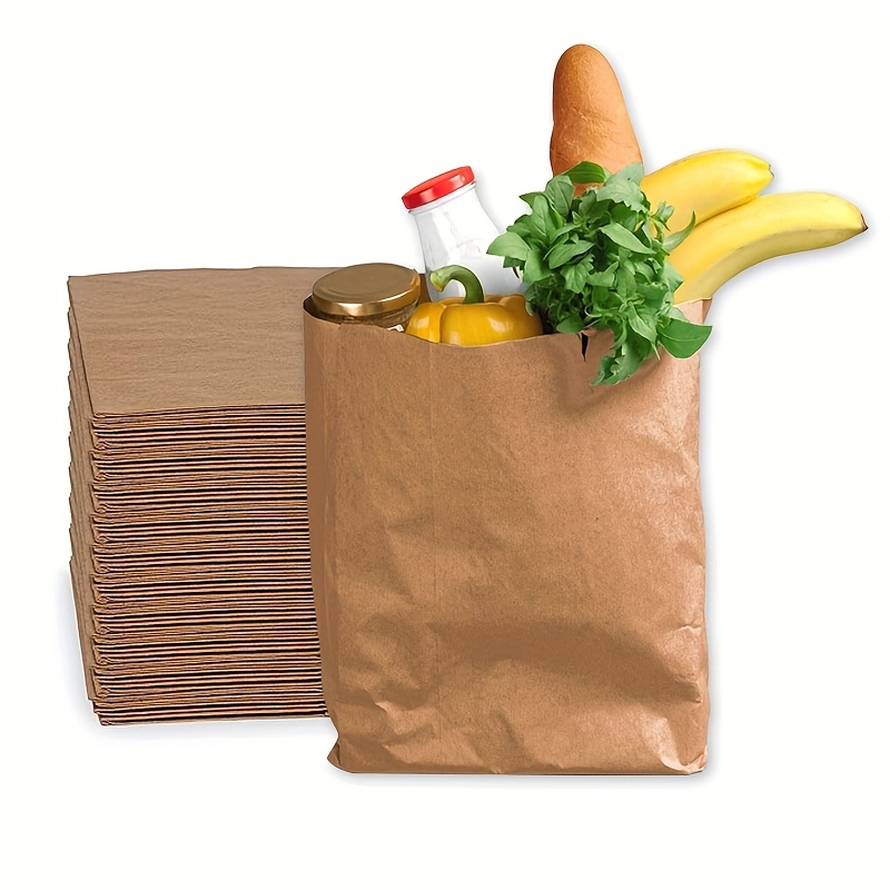 

- [1/8 ] 48lb 50 Kraft Shopping , Sos Grocery For , , , & , , , Grocery And Use - 10.5x6.5x14