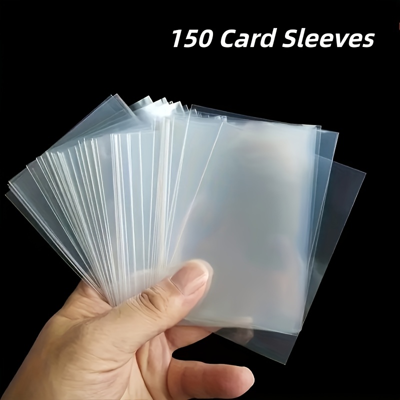 TEMU 1 Set de 150 pochettes de protection transparentes pour cartes, supports de cartes en film de , pour protéger les photos Polaroid, supports de