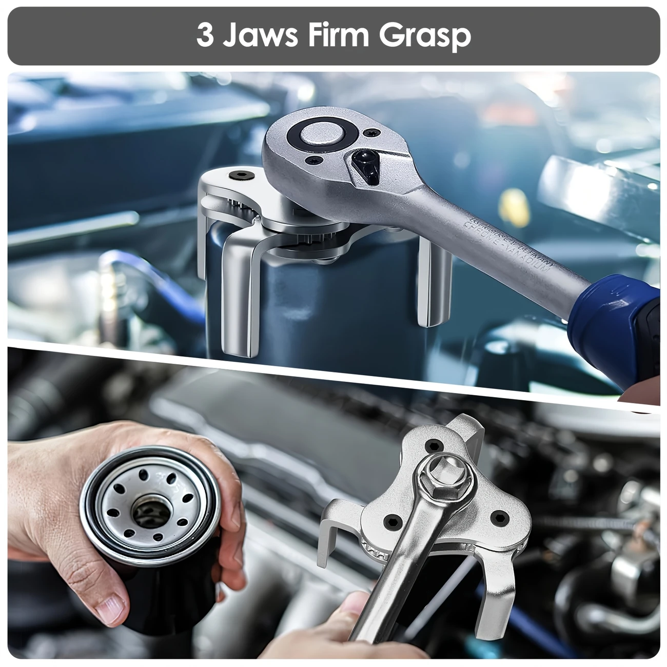 filter wrench adjustable from to 4 5 3 jaw oil filter removal tool set for cars trucks motorcycles details 8