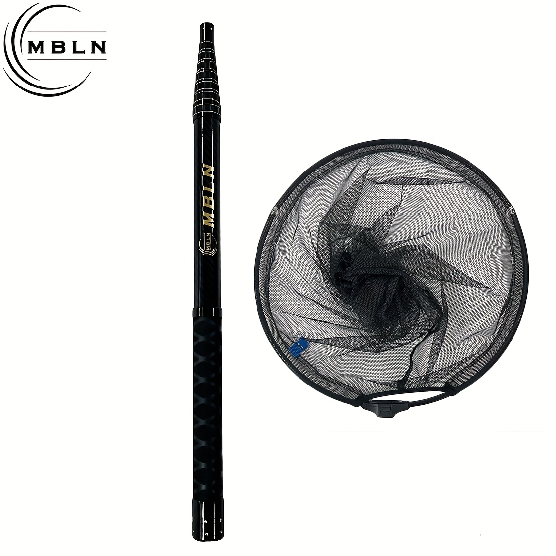Image of Mbln Carbon Super Hard Set, 3 Meter Telescopic Net Pole, Aluminum Alloy 45cm, Extended Length Is 345cm, Ultra-short Contraction 58.5cm, Portable Pocket, Double-layer Carbon Cloth, Positioned Design