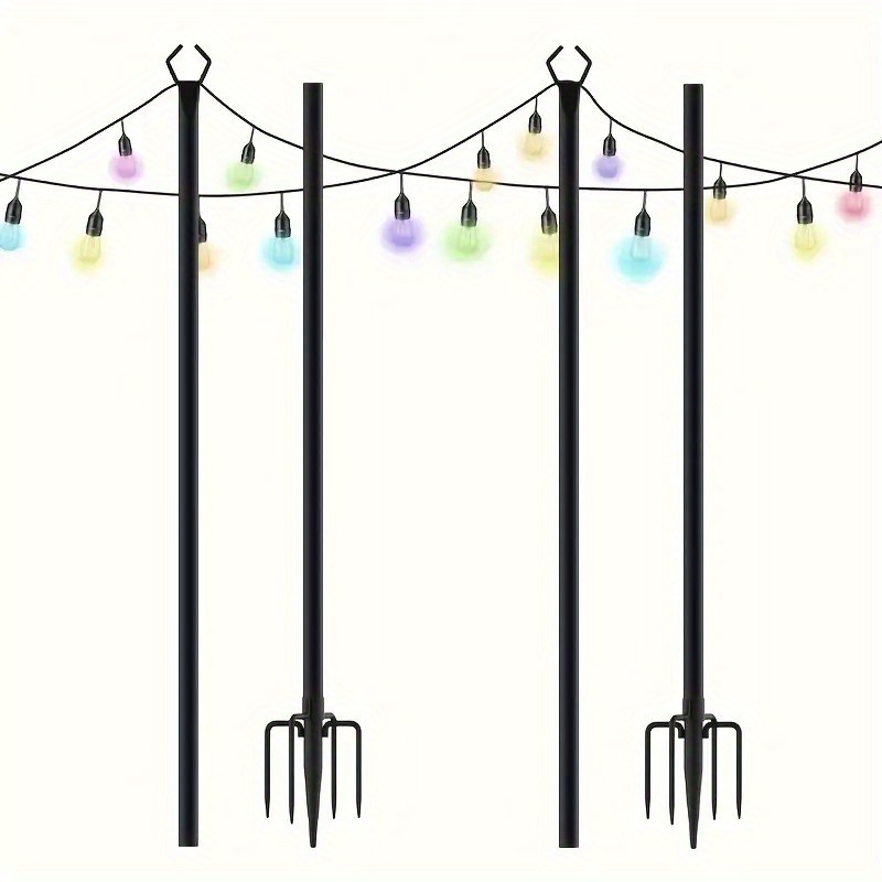 Adjustable Outdoor String Light Pole
