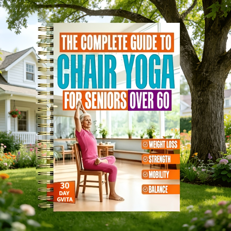 TEMU 30day Chair Yoga Challenge For Seniors: 10-minute Daily Gentle Exercises To Improve Strength, Flexibility, Balance And Mobility | A Low-impact