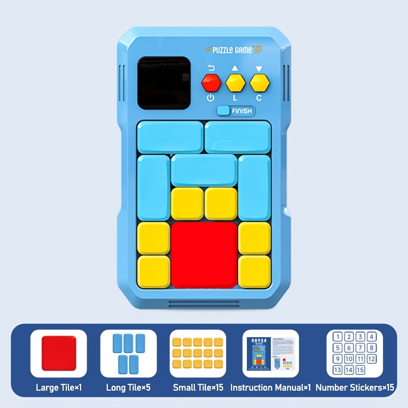 Logical Sliding Puzzle Electronic Building Blocks Game