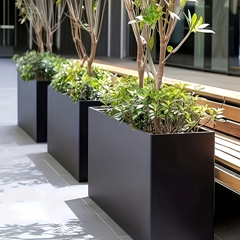 1 galvanized iron flower box wrought iron flower box combination   road landscape fence partition flower trough outdoor display office