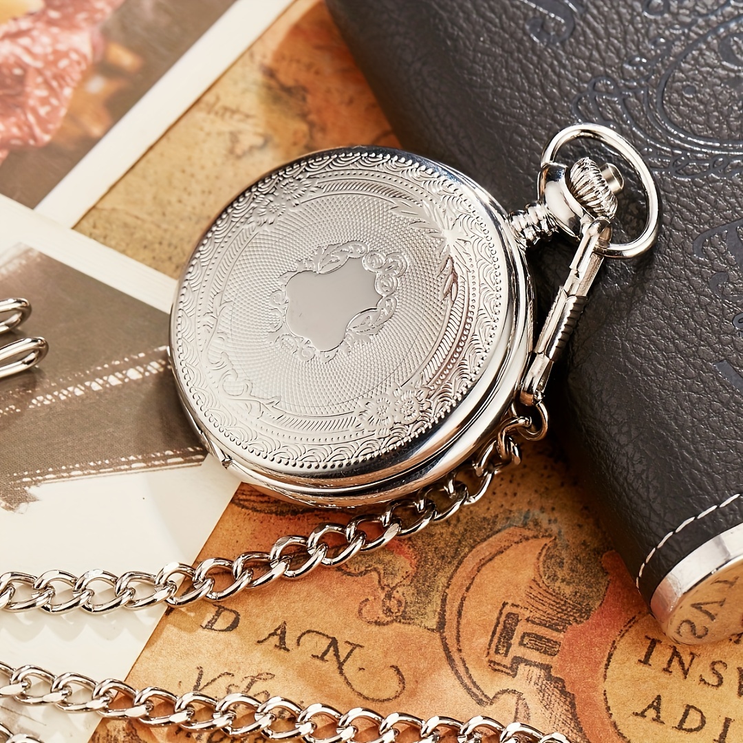 item picture steampunk vintage roman   quartz pocket watch multicolor case necklace pendant clock chain mens women