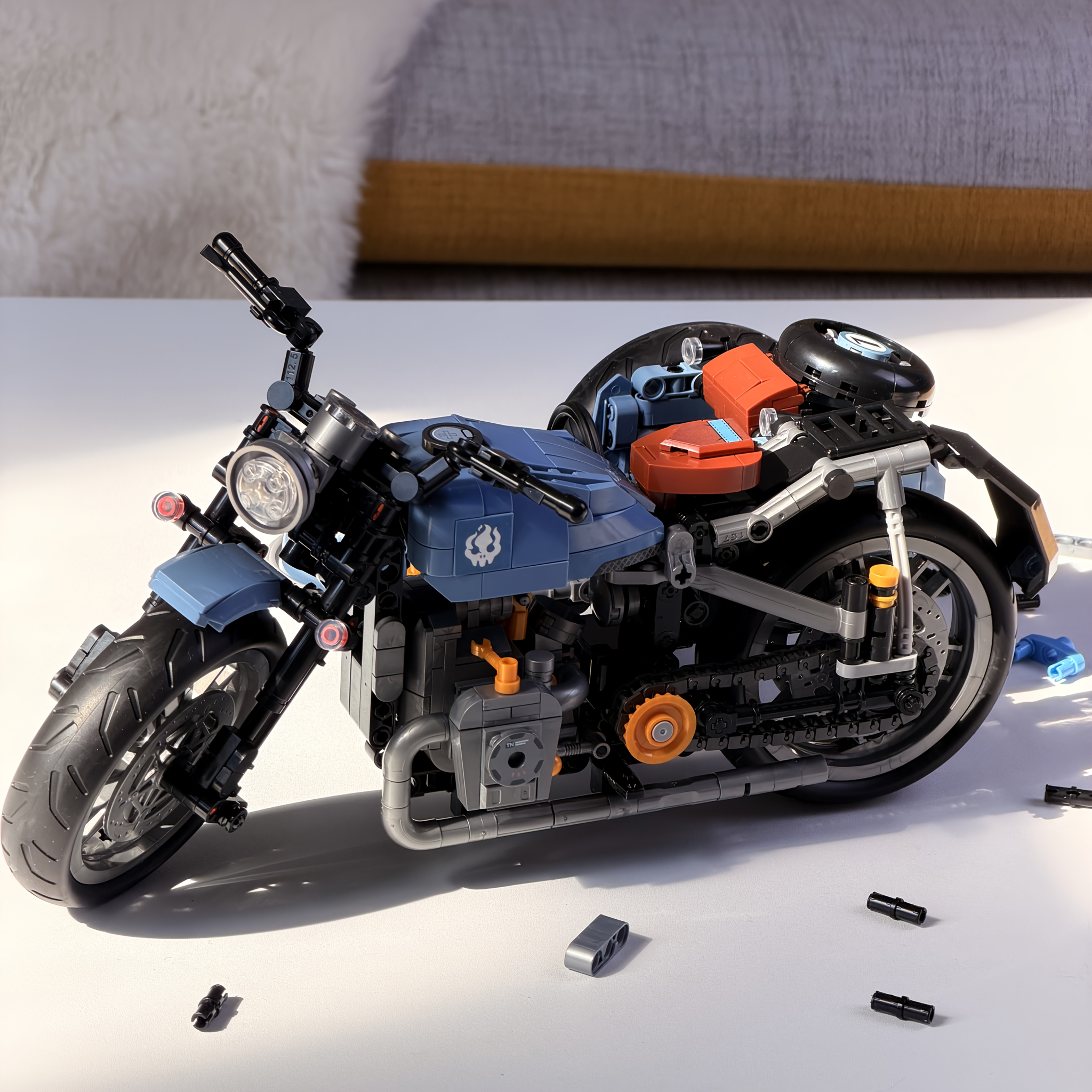 Motorcycle Building Blocks Set for STEM Education