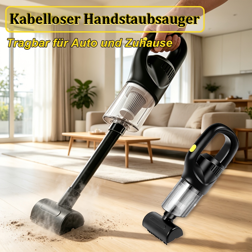 Portable Handheld Cordless Vacuum Cleaner, Powerful Suction, , Car And Home Dust And Hair Cleaning Tool, Ideal Gift For Family, For Christmas