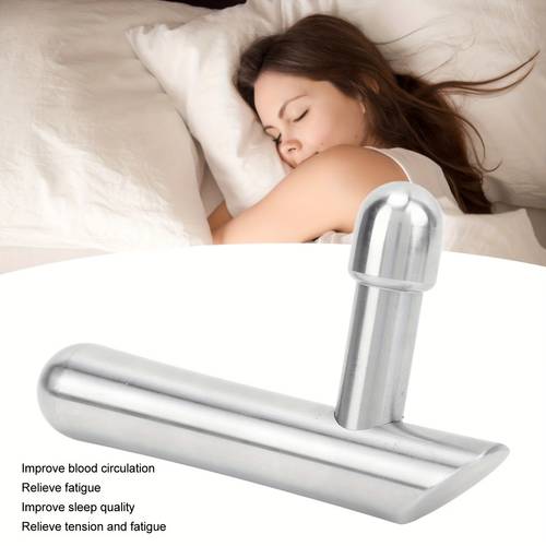 heavy duty stainless steel t massager tool professional deep tissue trigger point massager with ergonomic grip portable muscle for athletes physical therapists for gym travel stainless steel massager device