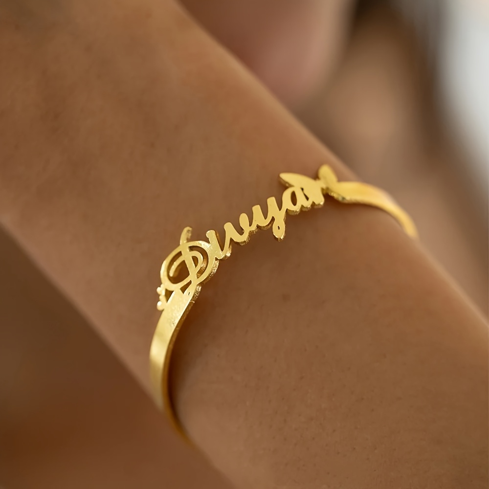 Personalized Name Love Heart Bracelet, Cute Butterfly Design