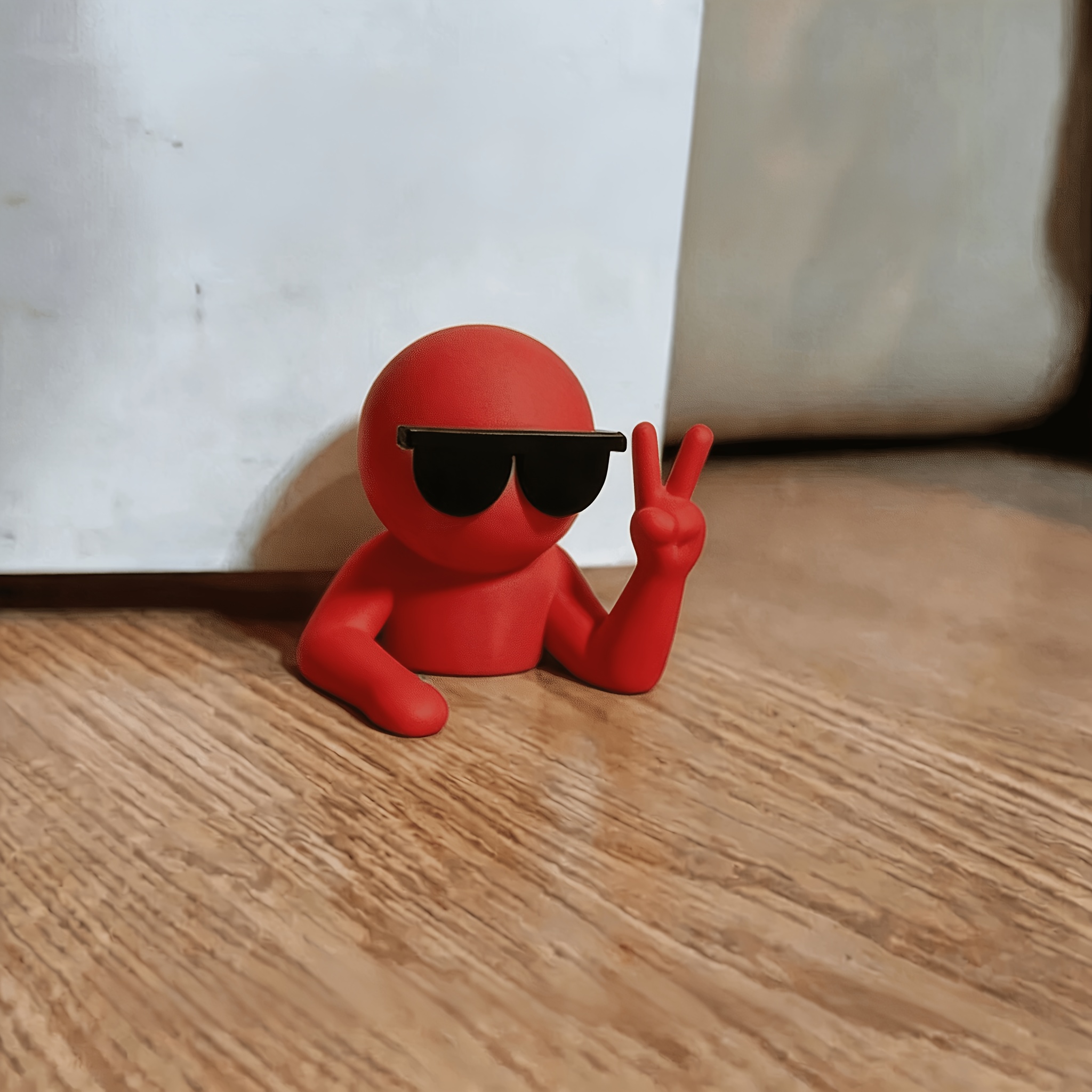 TEMU Fashion Glasses-shaped , A Fun Plastic Non-slip Door Stop, Suitable For Home, Bedroom, And Office Use Without Damaging Wooden Doors Or Floors. A