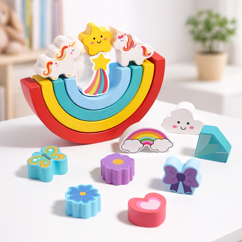 Colorful Balancing Stacking Blocks for Kids