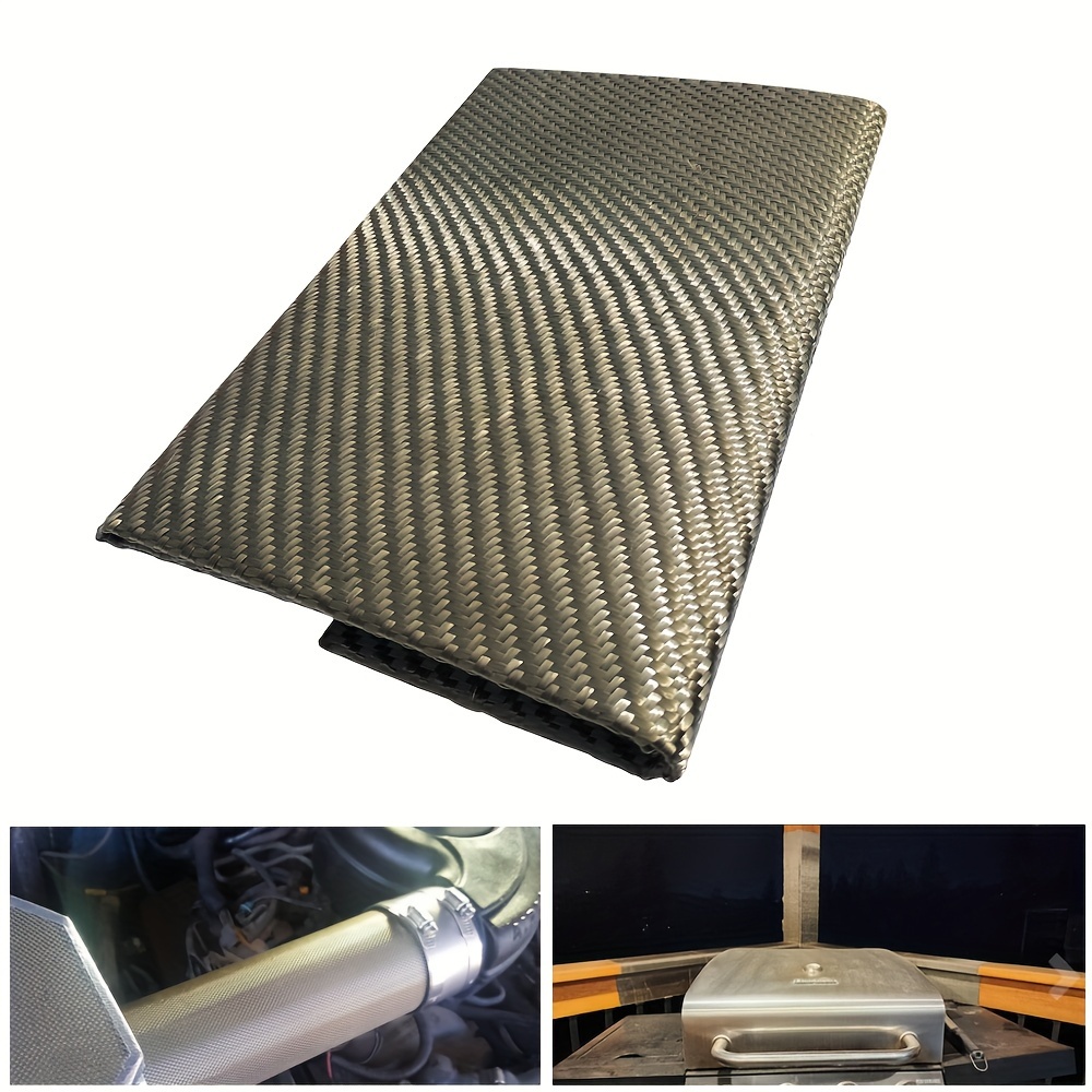 

High Temperature Resistant Fiber Fireproof Cloth, High Temperature Flame Retardant Fiber Cloth, Exhaust Pipe Heat Insulation High Temperature Resistant Fiber Cloth, With The Back Rubber Fiber Cloth