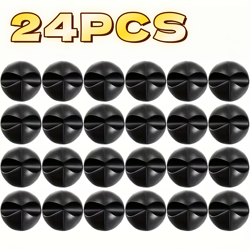 E-shop 24 Stück Auto-Silikon-Kabelclips, multifunktionale selbstklebende Kabel-Organizer, zum Verwalten von Ladekabeln, Datenkabeln Kopfhörerkabeln,
