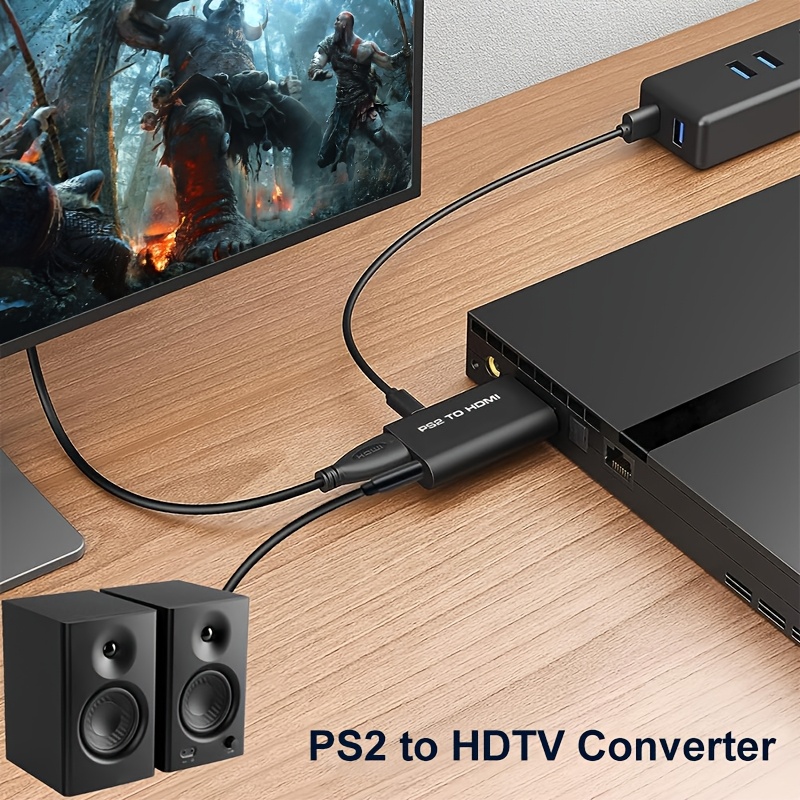 PS2 към hdTV конвертор PS2 към hdTV видео адаптер конзола за hd интерфейс аудио и видео адаптер