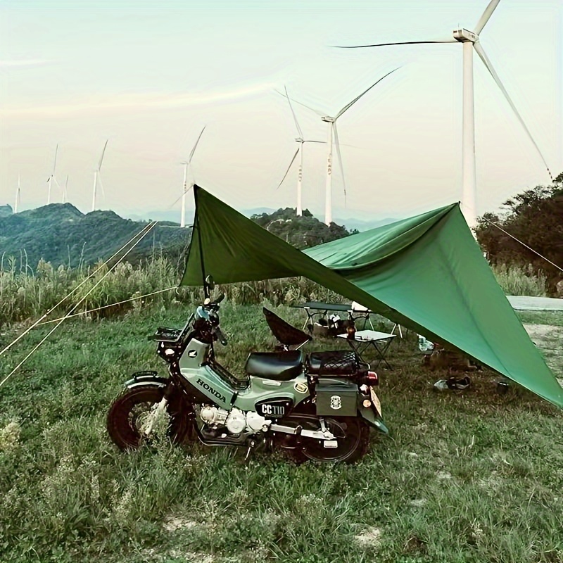 1pc of 19-Point Hanging Canvas UV Sunshade, Multifunctional Outdoor Hanging for Backpacking And Hiking