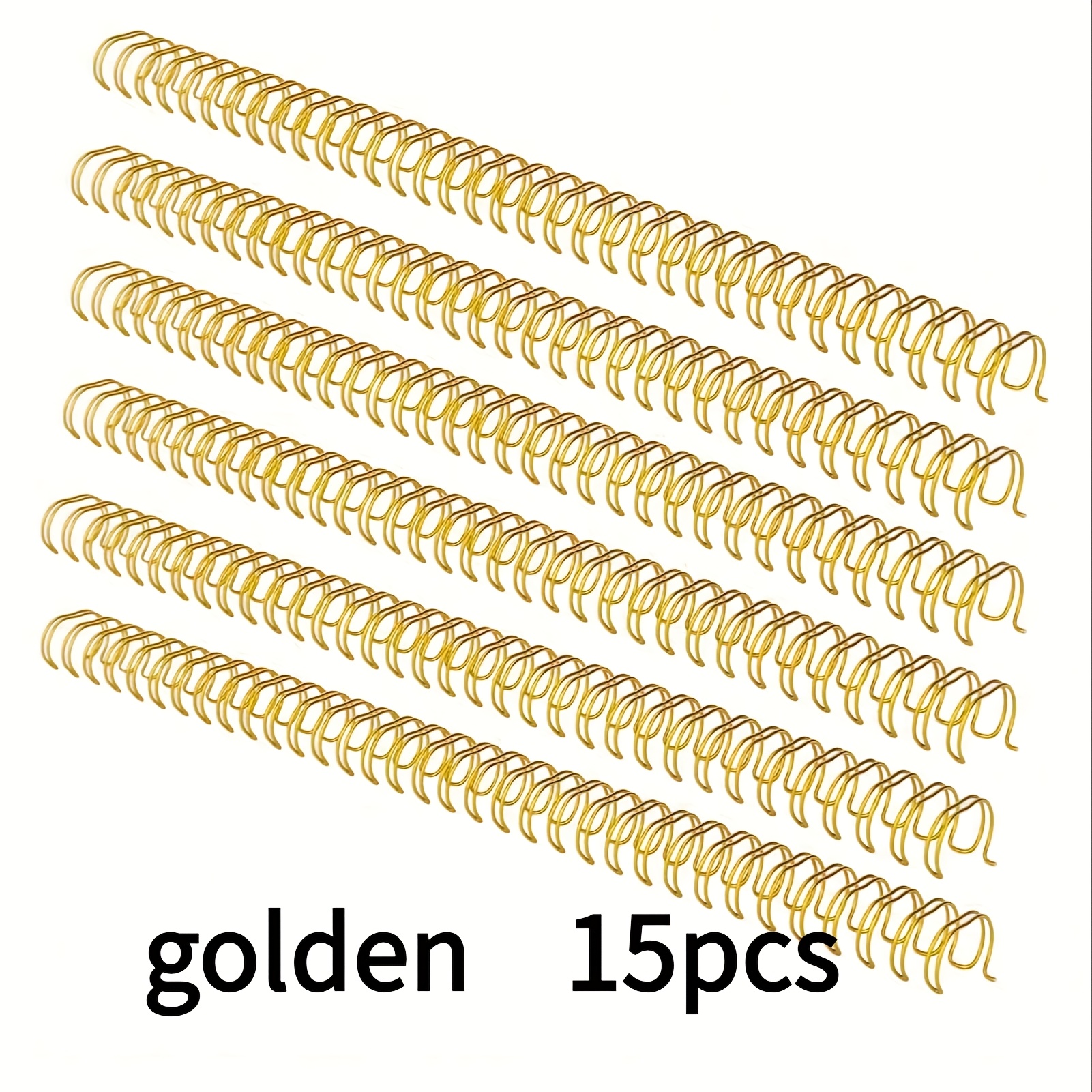 TEMU 15/10/5pcs Back To School Spiral Binding Coils 1 Pack 34 Rings 3 To 1 Pitch A4 Binding Holds 120 Sheets 14.3mm Diameter