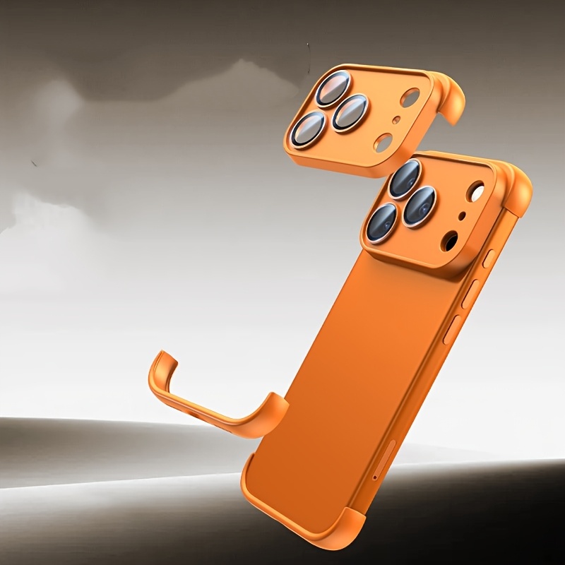 TEMU Borderless Tpu Corner Pad Protective Case For Iphone Tempered Glass Lens Protection Phone Case For Iphone Air Iphone 17 Pro, Shockproof Case,