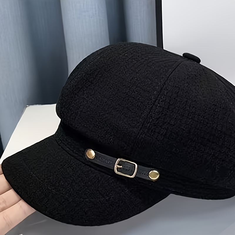 2d Flat - Vintage Octagonal Women's Hat, British-style Beret, Painter's Hat, Face-flattering And, For Spring And Autumn