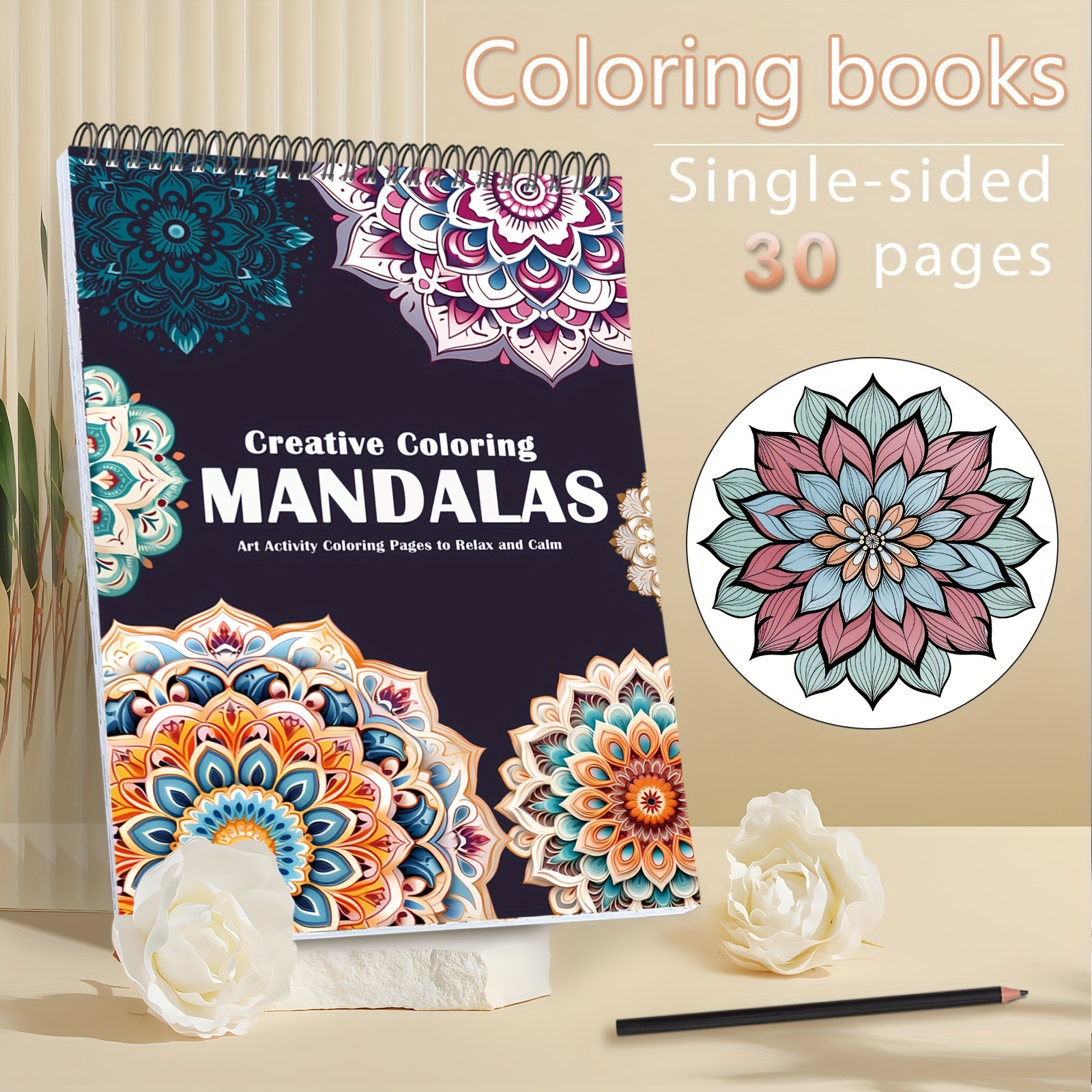 Mandalas Adultos Colorear para la Ansiedad : Libro para Colorear de Mandalas  - Libro para Colorear de Relajación y Alivio del Estrés para Adultos -  Libro para Colorear de Mandalas para Mujeres 