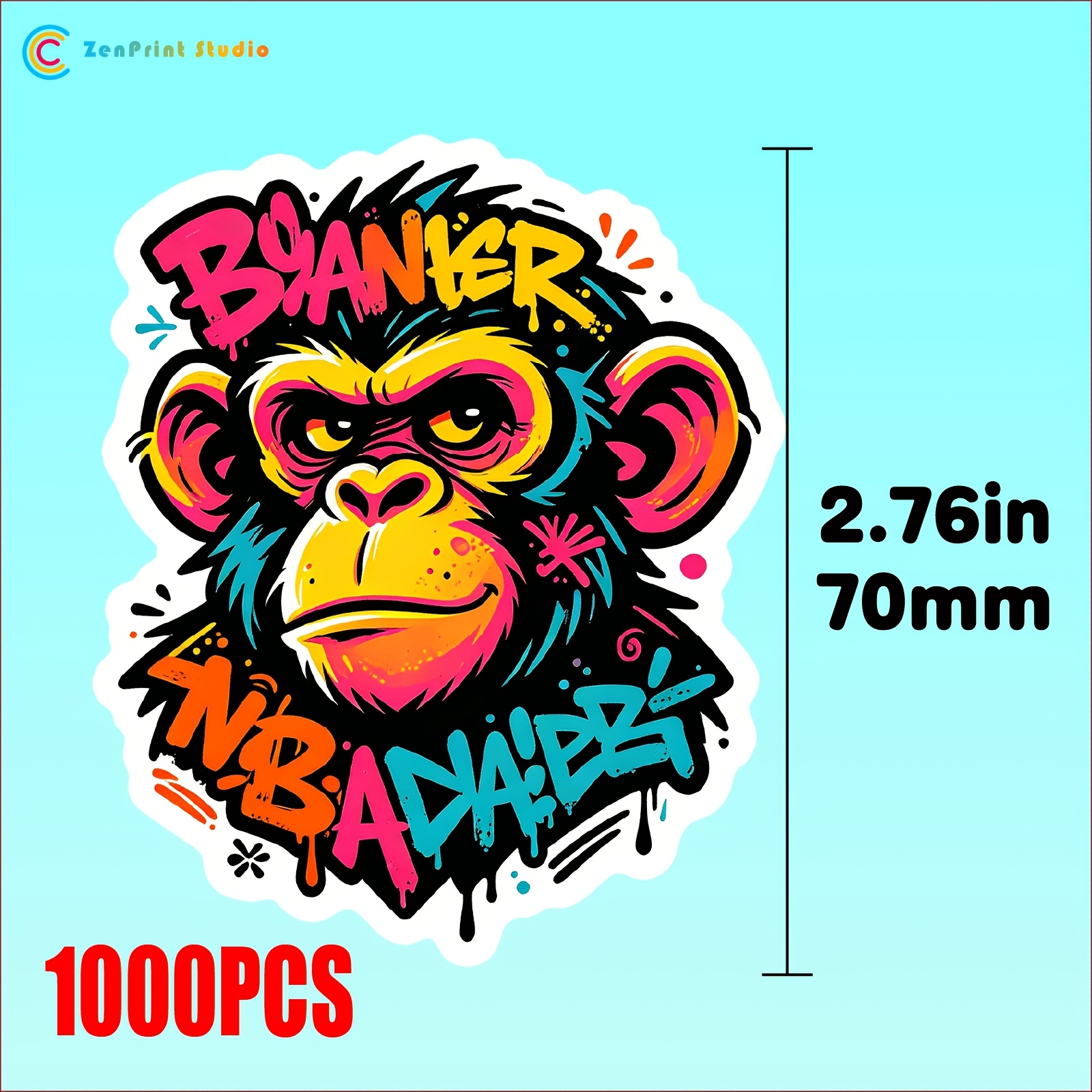 Custom Irregular Self-Adhesive Stickers, No Mold Fee