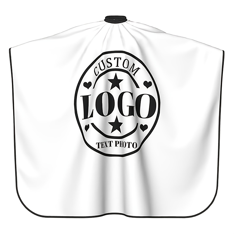 TEMU 1pc, Printable Barber Shop Pattern Text, Men's Cutting Apron, Professional Durable Lightweight Breathable Unisex Apron, 47x55 Inches