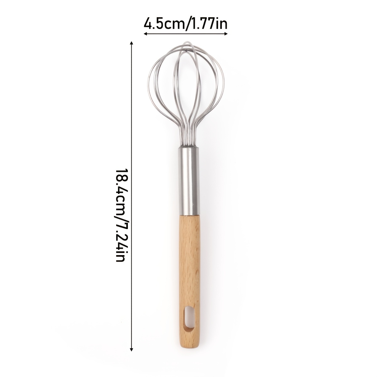 1pc, Mini Whisk, Stainless Steel Egg Beater, Blender, Mixer, For Blending, Whisking, Beating And Stirring, Baking Tools, Kitchen Gadgets, Kitchen Accessories