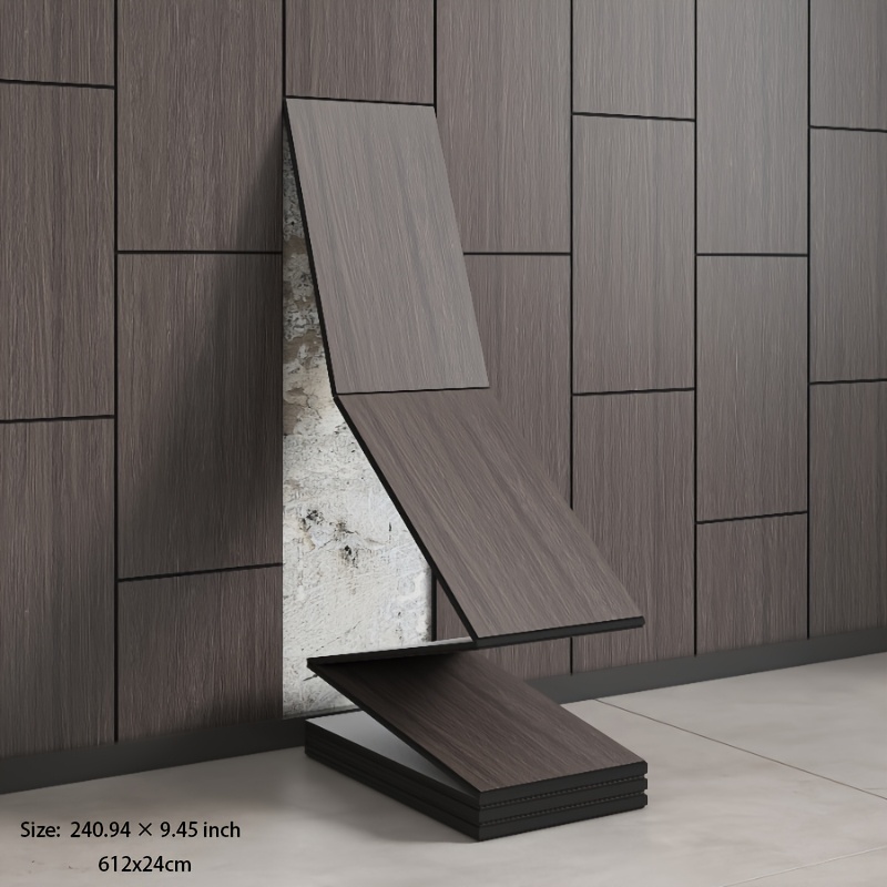 TEMU Novelvital Peel-and-stick 3d Wood Panel Wallpaper Suitable For Cafes, Offices, Bedrooms - Thickened Ixpe Wall Tiles With Wood Grain Texture,