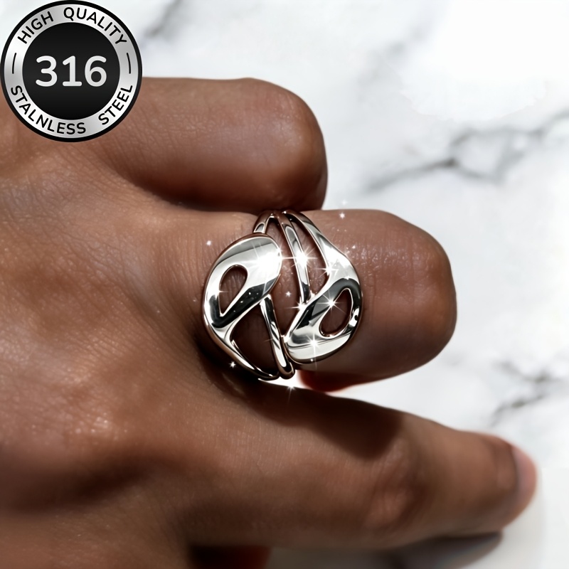 High-Quality Adjustable Opening Stainless Steel Ring