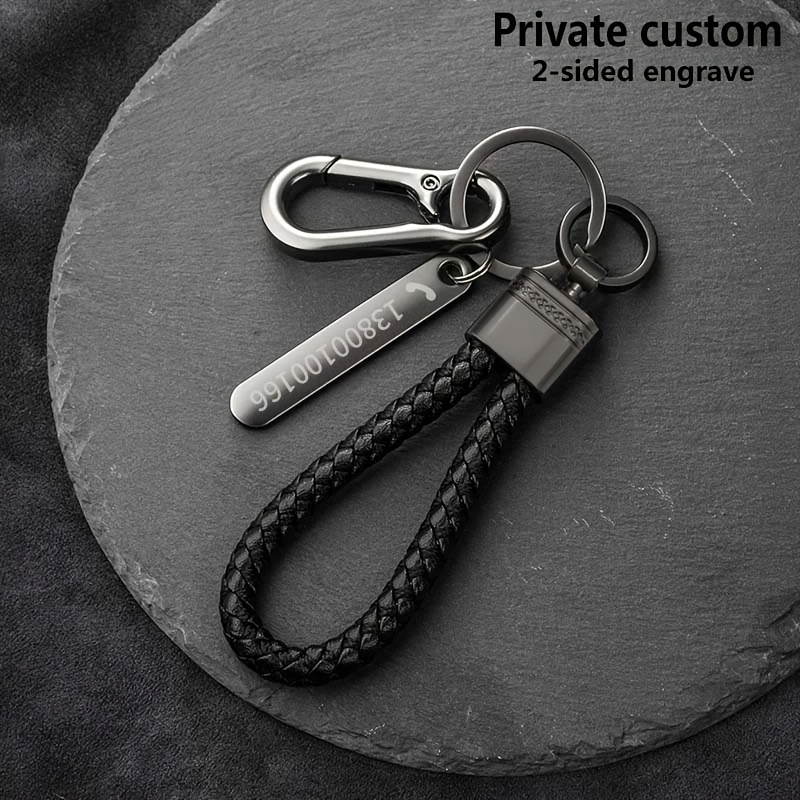 TEMU Personalized Creative Keychain - Customizable Commemorative Gift Pendant With Name - Unique Birthday Or Anniversary Gift, Custom Text Keychain