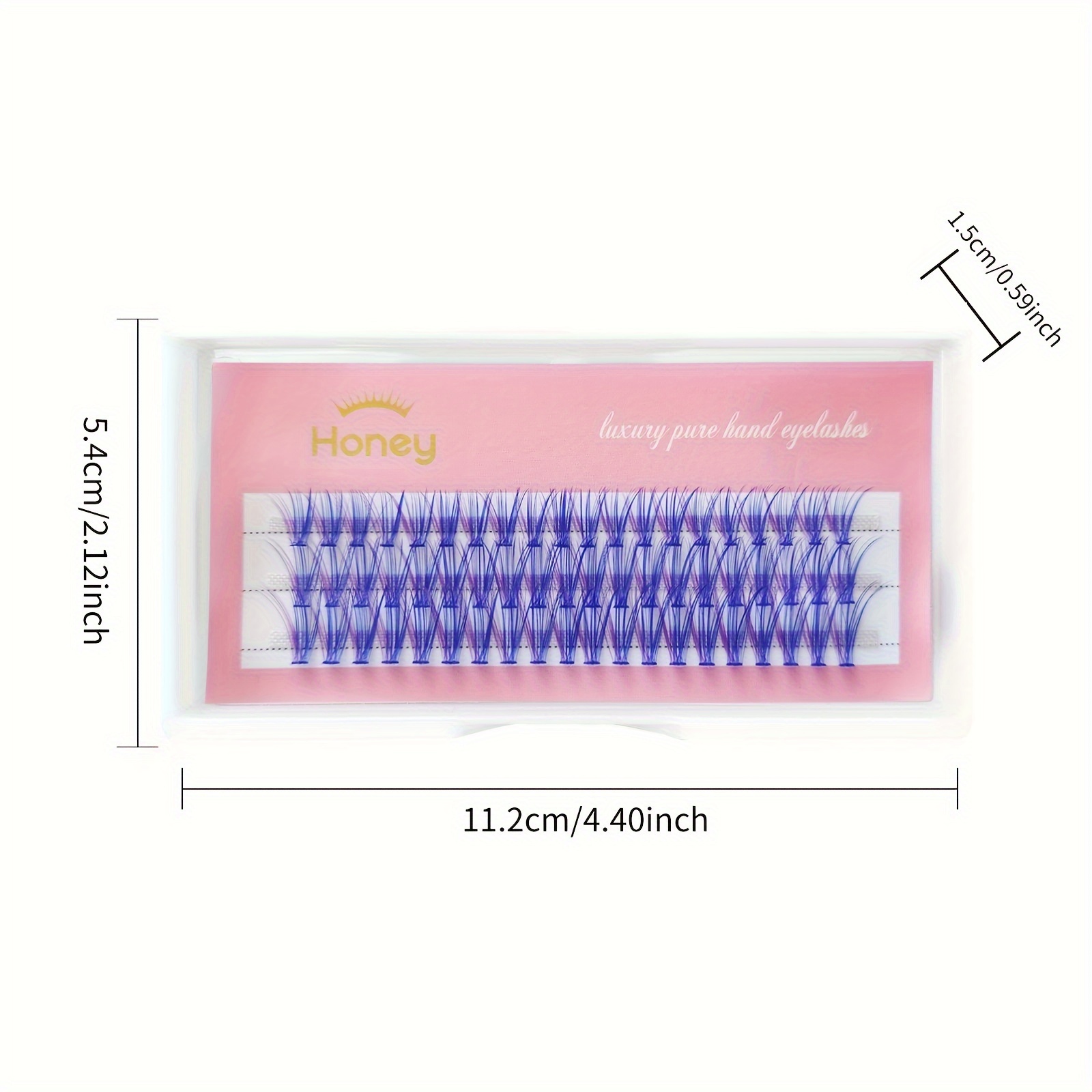 sommerliche bunte wimpern 60 paar knstliche wimpern blau - Temu Germany