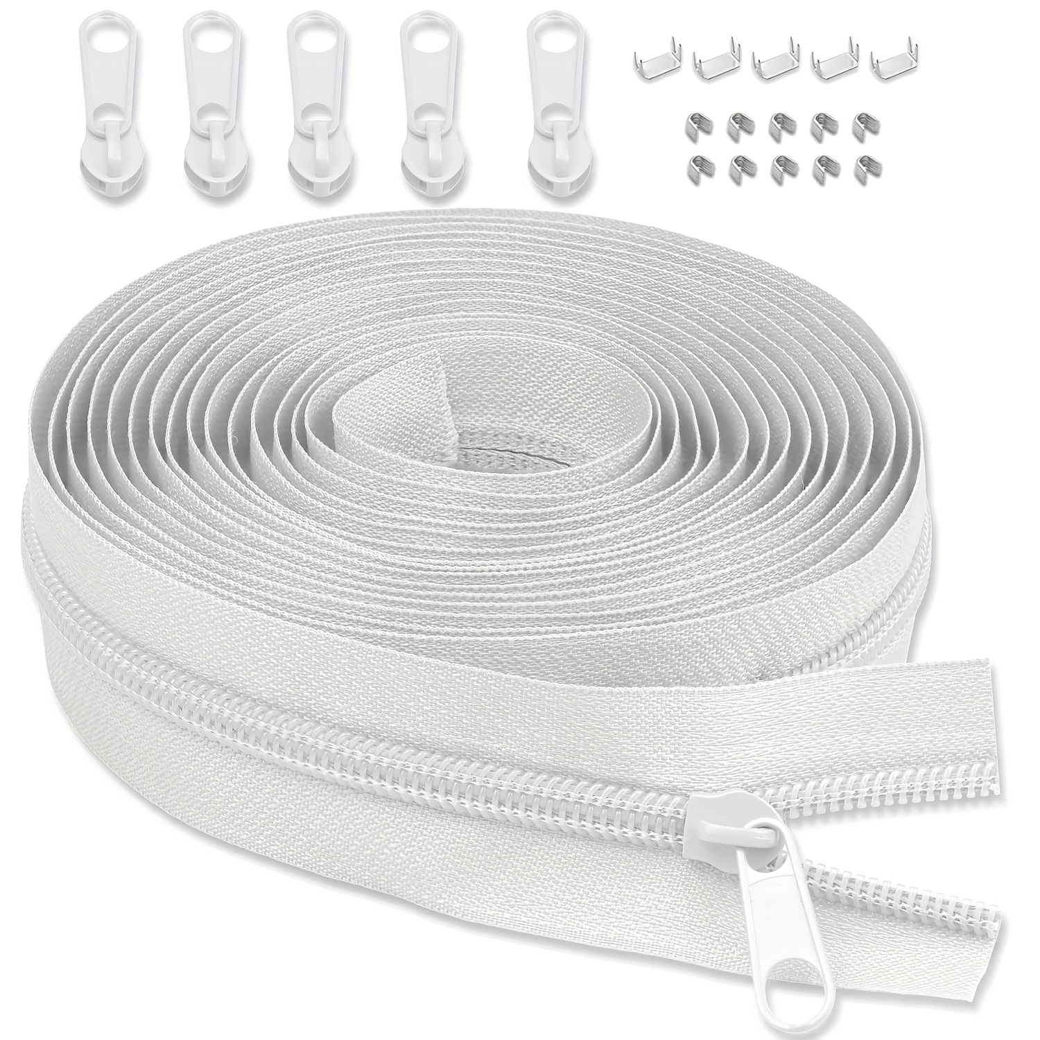 E-shop #3 Kontinuierliche Reißverschlüsse Rolle, Farbiges Nylon Reißverschlussband zum Nähen von Hosen, Jeans, Röcken, Tierkleidung, Handtaschen,